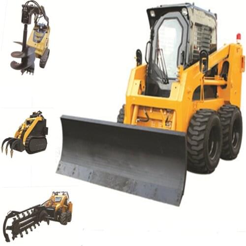SY65 Mini Front Loader Hydraulic Control Small Size Wheel Skid Steer