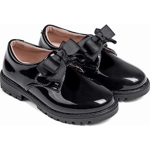 Princess Shoes For Little Girls School Dress Patent Leather Female Kids Party Wedding Child Shoes 3 4 5 6 7 8 9 10 11 12 Years