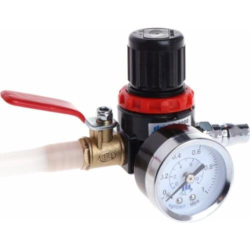 50cm Universal Car Coolant Water Tank Leakage Detector Radiator Pressure Tester Gauge Tools