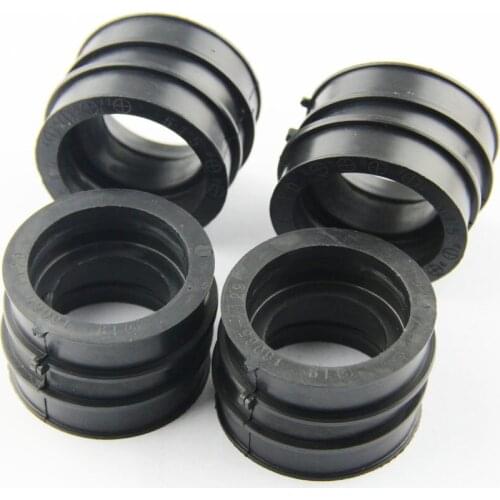 4pcs Carburetor Interface Manifold Intake Glue For Kawasaki ZX600 NINJA 600R GPX600R GPZ600R ZX500 GPX500R 16065-1129
