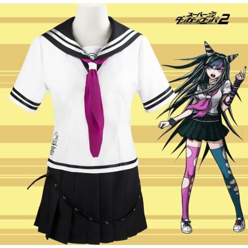 High Quality Super DanganRonpa 2 Mioda Ibuki Cosplay Costumes School Uniform Halloween Party Sailor Uniform Jk Uniform