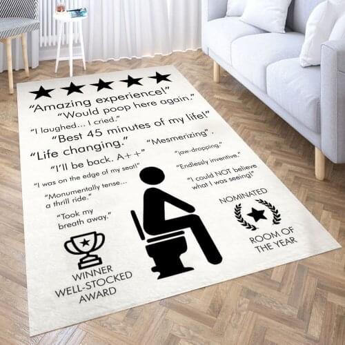 FUNNY BATHROOM Reviews Carpet for Living Room 3D Anime Cartoon Rug Gamer Teen Room Bedside Lounge Rug Kids Children Floor Mats