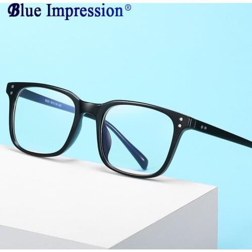 Protection TR90 blue light blocking glasses Men Women magnetic square frame students Titanium frame computer Magnet glasses