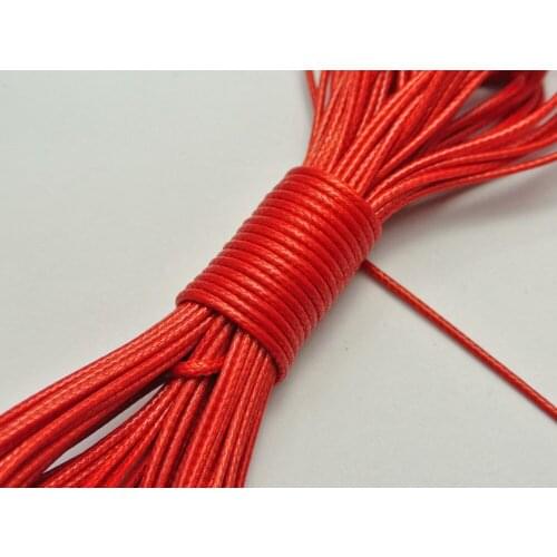 100 Yards Red Korean Waxed Cord String Thread 1mm for Bracelet Necklace