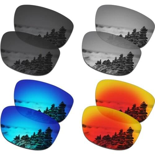 SmartVLT 4 Pairs Polarized Sunglasses Replacement Lenses for Oakley Holbrook R - 4 Colors
