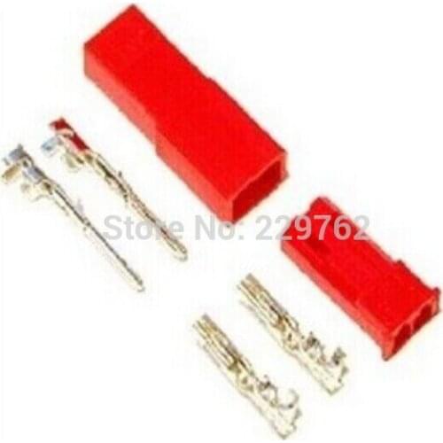50/200/100sets Red 2Pin/way Connector 2.54mm JST-2P Auto electrical connector Plug Kits for electronic model / car toy ect
