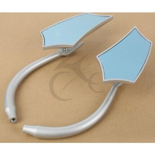 8mm 10mm Universal Motorcycle Rear View Side Mirrors For Harley Suzuki Kawasaki Honda