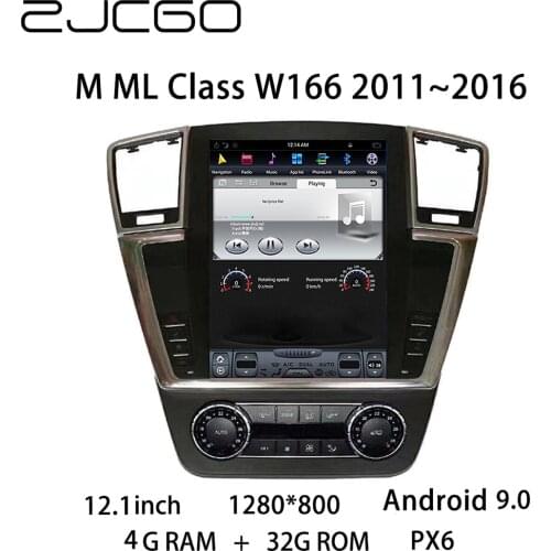 Car Multimedia Player Stereo GPS DVD Radio Navigation NAVI Android Screen for Mercedes Benz M ML Class W166 2011~2016