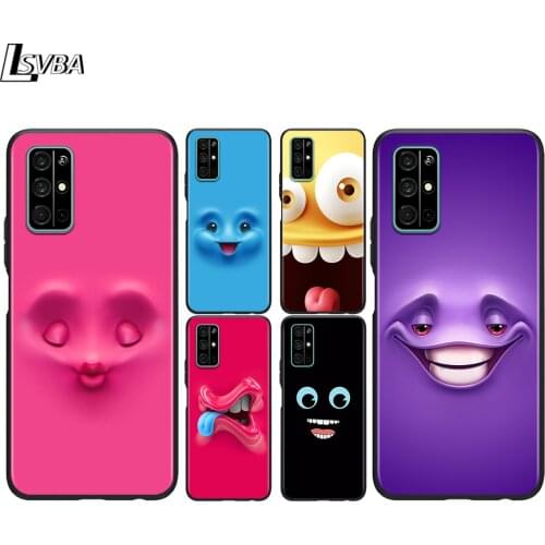 3D funny face For Huawei Honor 30 30i 30S 20 20E 20S V20 10X 10i 10 7S 7A 7C Pro Plus 5G Lite Soft Phone Case