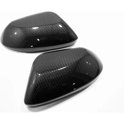 For Toyota Yaris XP210 2020 2021 ABS Carbon Fiber Door Rearview Mirror Shell Decorative Frame Cover Trim Car Styling Accessories