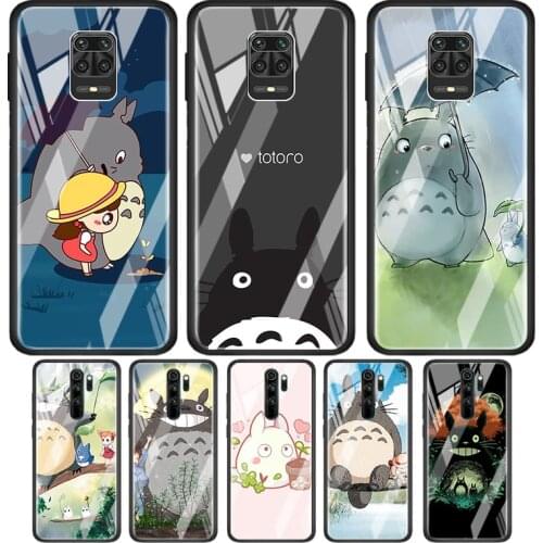 My Neighbor Totoro Anime Tempered Glass Cover For Xiaomi Redmi Note 10 10S 9 9T 9S 8T 8 9A 9C 8A 7 Pro Max Phone Case
