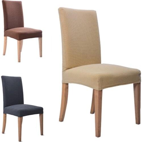 2PC Solid color stretch Chair Cover polyester seat Chair Covers restaurant Hotel Party Banquet Slipcovers home decoration event