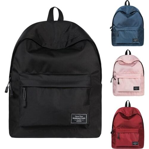 Black Backpack School Bag for Teenager Girl Women Laptop Bag Pack Bagpack Mochila Feminina Black Bookbag Rucksack Pink Sac A Dos