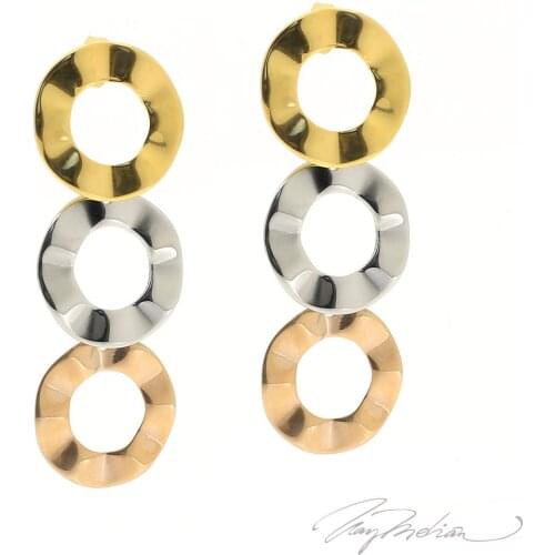 CREADIVA Women's Gold Earrings