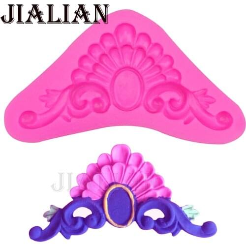 DIY flower Vine leaves Lace chocolate cake decorating tools 3D baking fondant silicone mold T0323