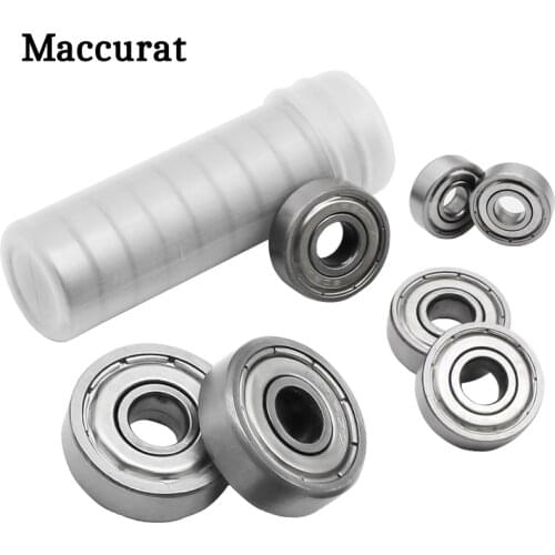10PCS ABEC-5 Flange Ball Bearing 608zz 623zz 624zz 625zz 635zz 626zz 688zz 3D Printers Parts Deep Groove Flanged Pulley Wheel