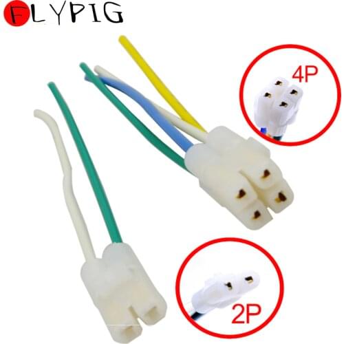 FLYPIG Motorcycle CDI Electric Cable Wire Harness Plug Head for Gy6 4 Stroke 50cc 150cc Scooter Moped At Go Kart