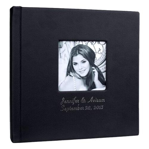 Leather cover flush mount wedding photo albums For newlyweds or Professional Photographer