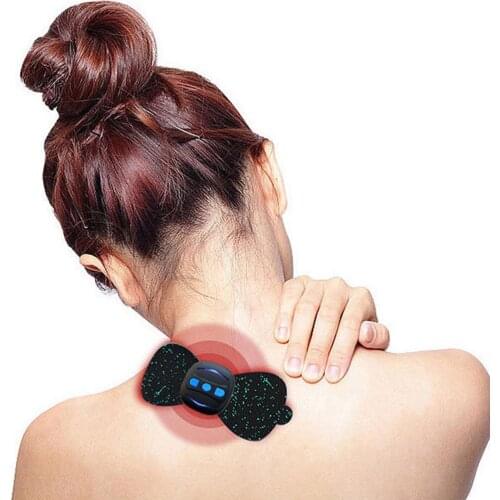 Unisex Charging Back Neck Massager Sticker Shoulder Massage Pillow Home Car Massager Cervical Vertebra Physiotherapy Instrument