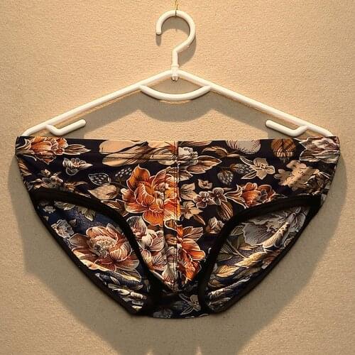 Mens Underwear Male Printed Briefs Underpants for Men Brief Panties Mens Bikini Pant Man Sexy Y-Front Slip Hombre A50