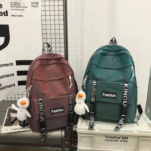 2021 New Fashion Women Backpack Japanese Nylon Tooling Travel School Bags Large-capacity Waterproof School Backpack