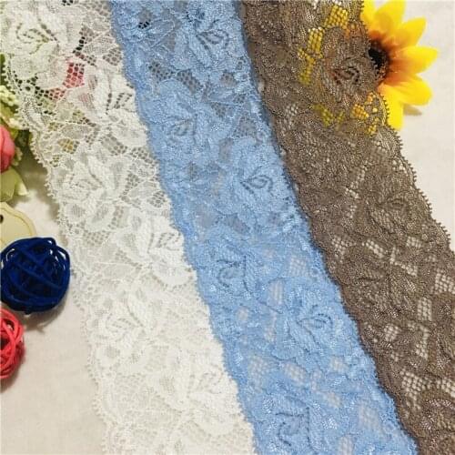 NS1686 Elastic 6cm Tulle Spandex Nylon Lace Trim for Lingerie Lace1M
