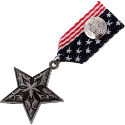 Formal Uniform Medal Badge Brooch Ribbon Party Costume American Navy