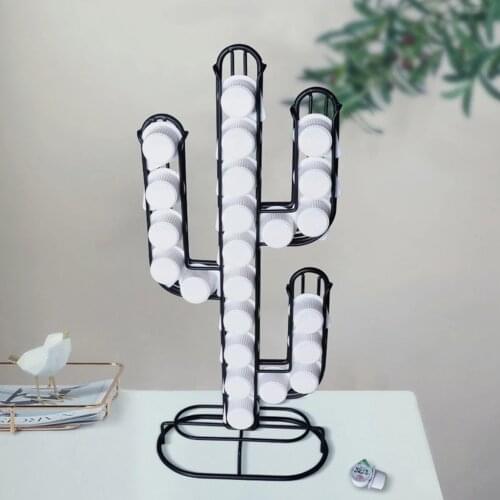 Coffee Pod Holder For Dolce Gusto Capsule Display Capsule Rack Stainless Steel Tower Stand Storage Shelves