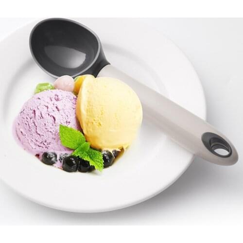 Ice Cream Scoop Portable Plastic Non-stick Anti-freeze Ice Cream Scoop Spoon For Fruit Jelly Shaved Ice Home Kitchen Accessories