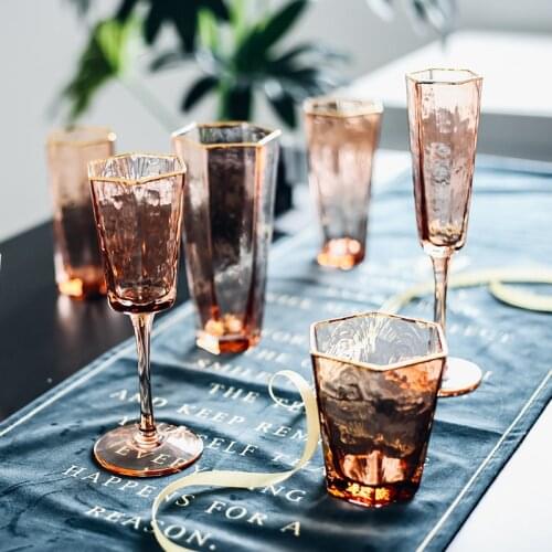 Transparent Wine Glass Cup Vodka Tea Reusable Whiskey Glass Water Beer Drinking Wedding Calici Vino Home Drinkware JJ60BLB