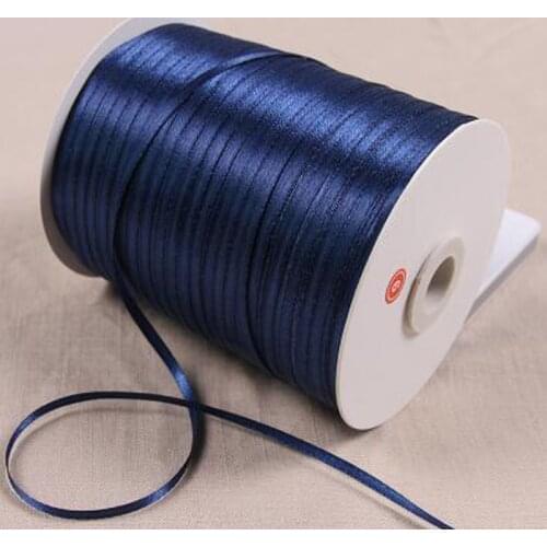 REDJCK 100 Yards\lot 1/8" 3 mm Width Polyester Silk Satin Ribbon Webbing Ribbons For Wedding Decoration DIY Gift Box Wrapping