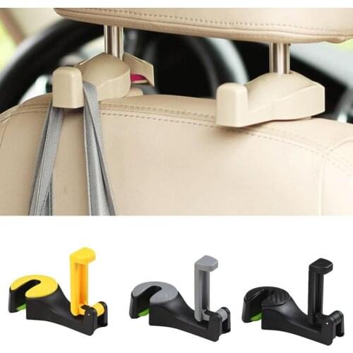 Car Seat Hook Car Headrest Hook Seat Back Hanger for Bag Handbag Purse Grocery Cloth Portable Multifunction Clips Dropshipping