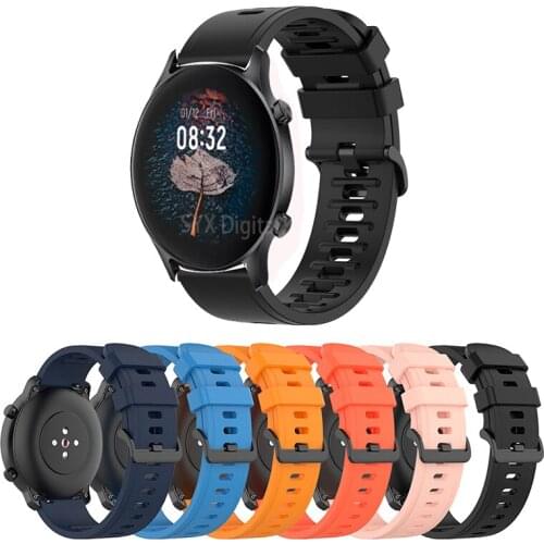 22MM Silicone Strap For Haylou RT LS05S / RS3 LS04 Watch Quick Release Sport Replace Bracelet For Xiaomi Watch Color Wristband