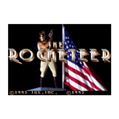 Rocketeer, The 16 bit Big Gray Game Card For NTSC Game Player Drop Shipping