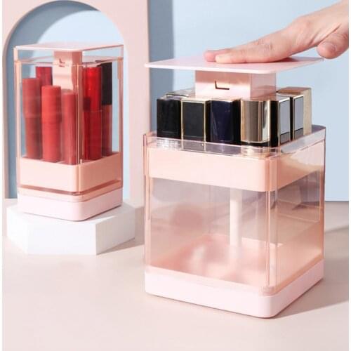 Lipstick Storage Rack Lipstick Consolidation Box Cosmetic Storage Box Transparent Acrylic Cosmetic Organizer Display Stand