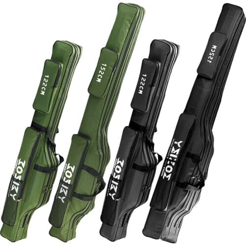 60/100/122/150/152/180CM Fishing Bag Oxford Cloth Folding Fishing Rod Reel Bag Tackle Storage Travel Carry Case Pesca