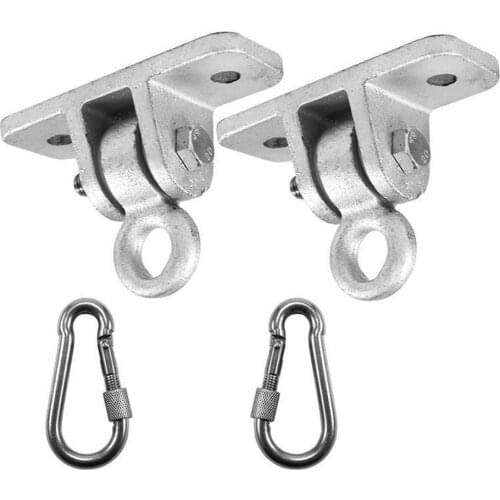 Heavy Duty Swing Hangers Playground Porch Yoga Seat Hammock Swing Chair Trapeze Wooden Sets Indoor Outdoor Locking Snap Hooks