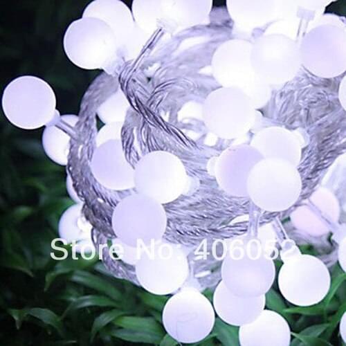 5m 50 leds Battery operated LED globe ball string light Christmas new year Halloween Wedding Home Holiday paty decorative lamp