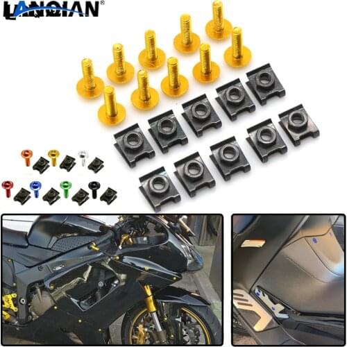 Universal Motorcycle Fairing Screws Fastener Bolts Clips Screw Nuts For Kawasaki H2 H2R ZZR ZX1400 S VeRsion ZX10R Ninja 400