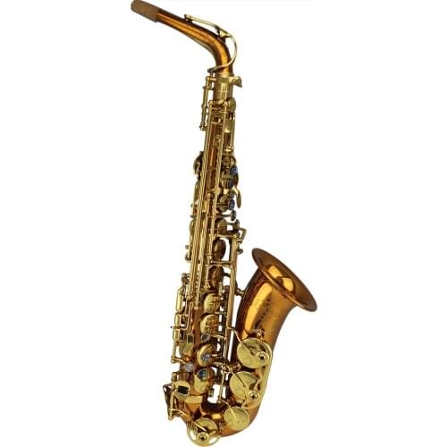 High Grade Phosphor Copper Gold Lacquer key Alto Saxophone