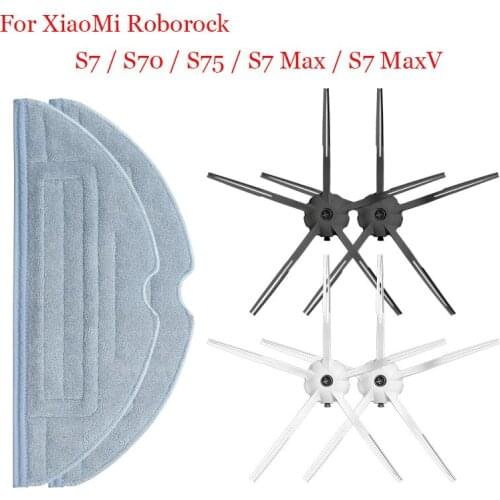 Side Brush Mop Cloths Spare Parts For XiaoMi Roborock S7 / S70 / S75 / S7 Max / S7 MaxV / T7s / T7s Plus Robot Vacuum Cleaner
