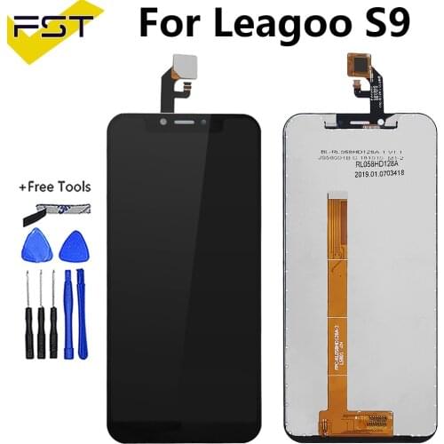 5.85''For Leagoo S9 LCD Display+Touch Screen Digitizer Assembly For LeagooS9 Repair Parts+Tools+Adhesive