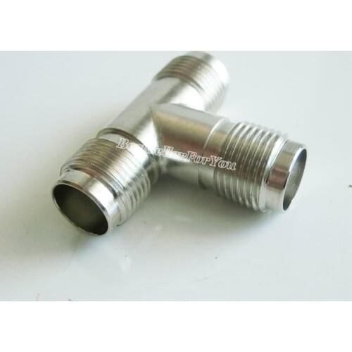 1Pcs Connector TNC Female To Dual Female Tee Type Adapter 3 Way RF Connector