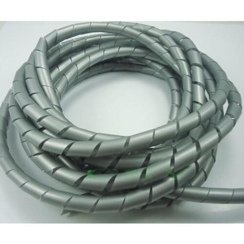 10meter/bag 8mm sprial wrapping bands beautify wire cable PE material red yellow blue green black white color