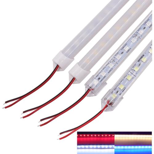 5054 LED Bar Light DC12V 36Leds/pc 0.5m/pc 18LEDs/pc Waterproof Outdoor Cool White / Warm White LED Hard Strip LED Strip 5pcs