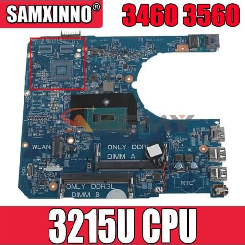Akemy 14290-2 FOR Dell Latitude 3460 3560 Motherboard 85GK8 SR243 (celeron Processor 3215U) CN-0YYVP3 YYVP3 Mainboard 100%tested
