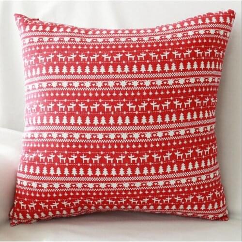 Fyjafon Pillowcase 60x60 double sides Printed Pillow Case Red Blue Hotel Cafe Washable Back Cushion Cover 50x50