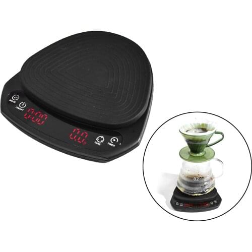Electronic Kitchen Scale for Espresso Pour Over Hand Drip Brew Coffee with Timer 2000g/0.1g Barista Tools High Precision