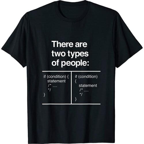 There Are Two Types Of People Funny Programmer Coder T-Shirt
