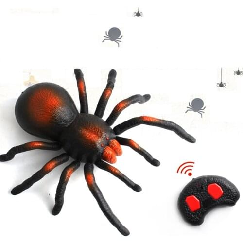Simulation Remote Control Animal Whole Spider Toy Creative Funny Remote Control Infrared Spider Childrens Holiday Toy Gift